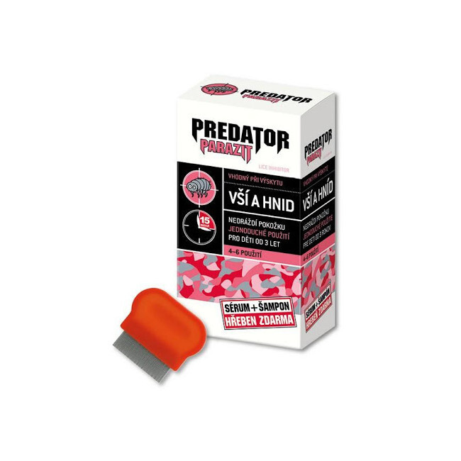 Predator Parazit Šampon + Sérum + Hřeben, 100 ml + 100 ml
