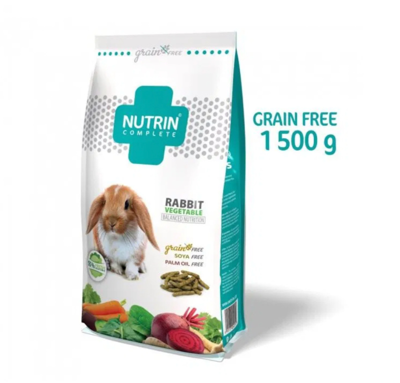 NUTRIN Complete Králík - GRAIN FREE - Vegetable 1500 g