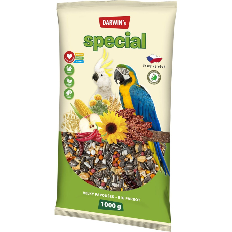 Darwin’s velký papoušek special 1 kg