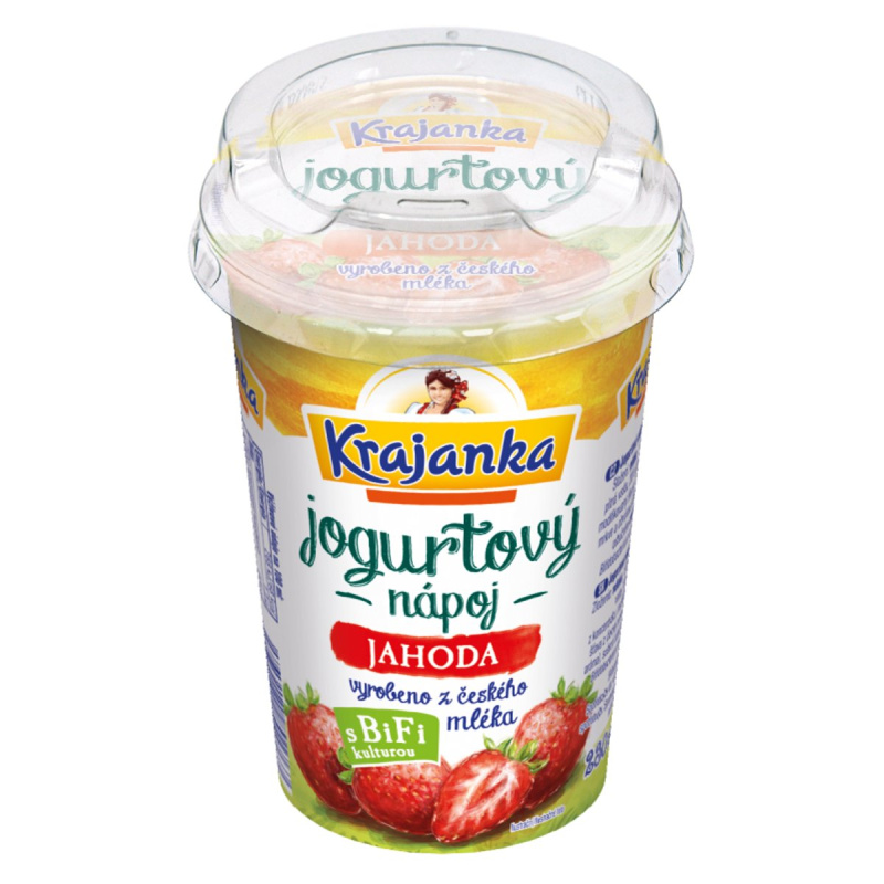 Krajanka jogurtový nápoj  jahoda
