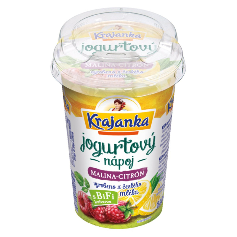 Krajanka jogurtový nápoj  malina-citron