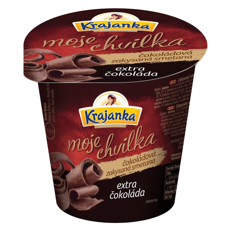 Krajanka Moje chvilka čokoládová zakysaná smetana extra čokoláda