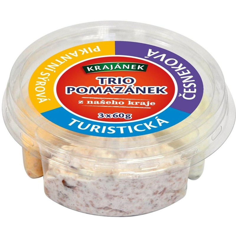 Krajánek Trio pomazánek z našeho kraje
