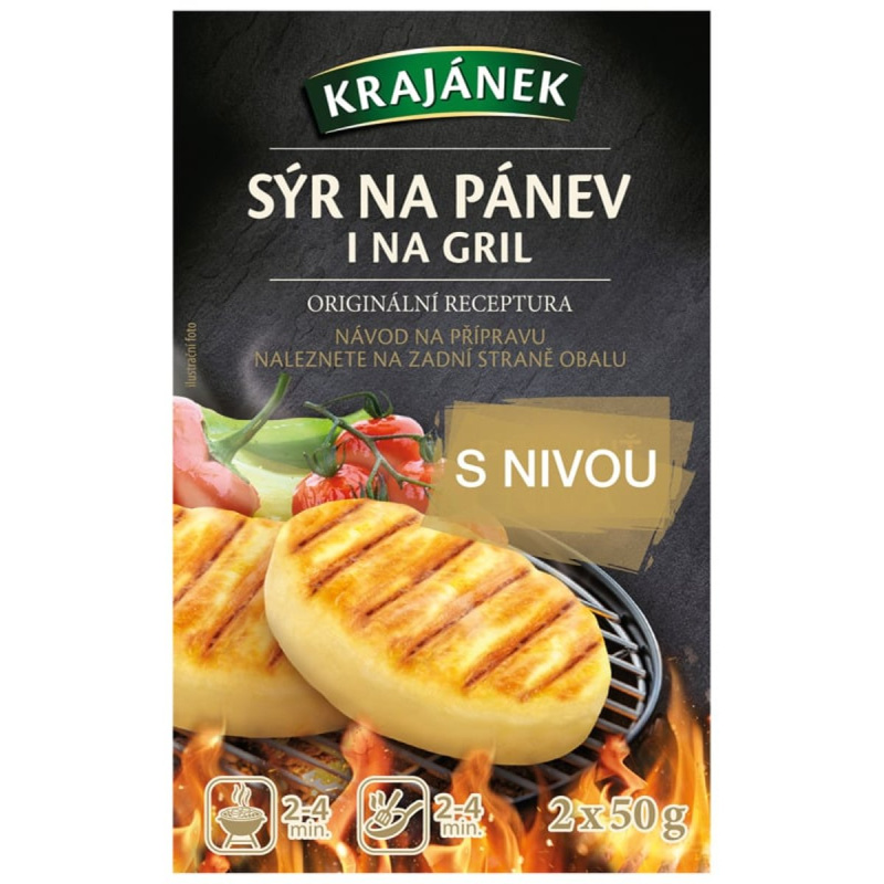 Krajánek Sýr na pánev i na gril  s nivou (2×50 g)
