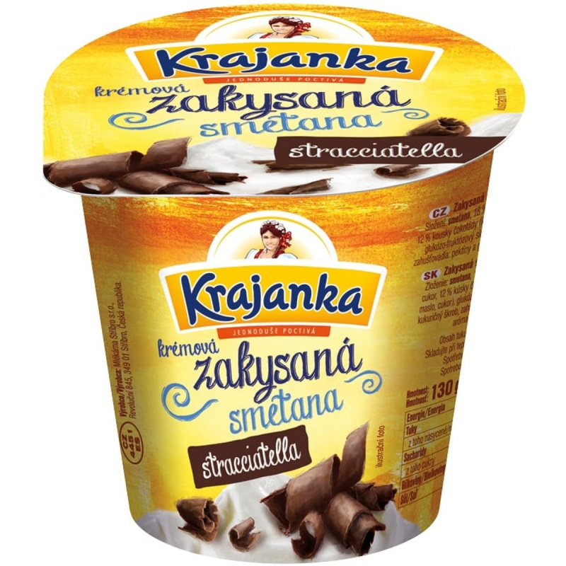 Krajanka zakysaná smetana stracciatella