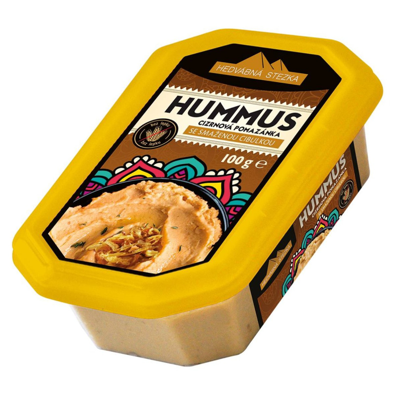 Hedvábná stezka Hummus se smaženou cibulkou