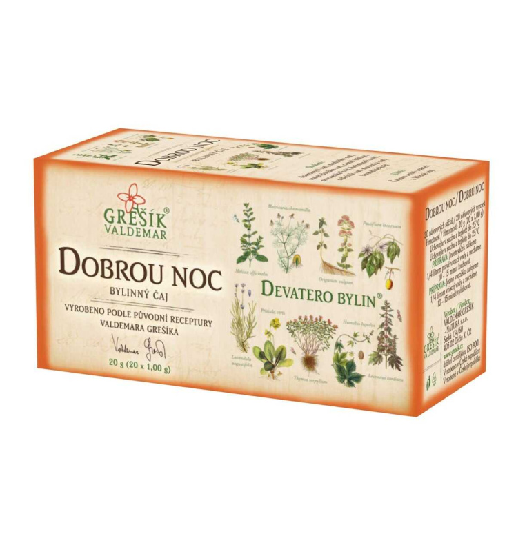Valdemar Grešík - Natura s.r.o. Dobrou noc 20 n.s. GREŠÍK Devatero bylin
