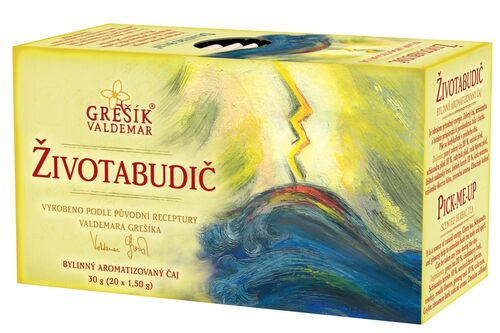 GREŠÍK Životabudič bylinný porcovaný čaj, 30 g