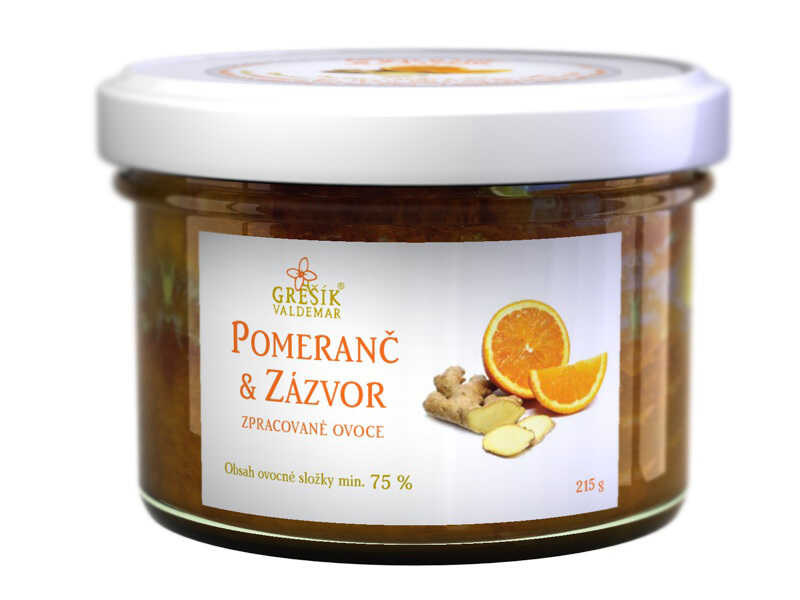 Valdemar Grešík - Natura s.r.o. Džem Pomeranč & Zázvor 215 g