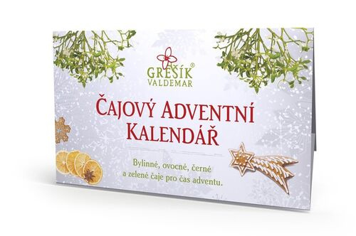 Valdemar Grešík - Natura s.r.o. Čajový adventní kalendář 24 n.s. přebal GREŠÍK