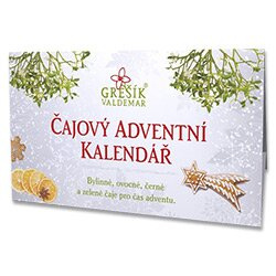 Valdemar Grešík - Natura s.r.o. Čajový adventní kalendář 24 n.s. přebal GREŠÍK