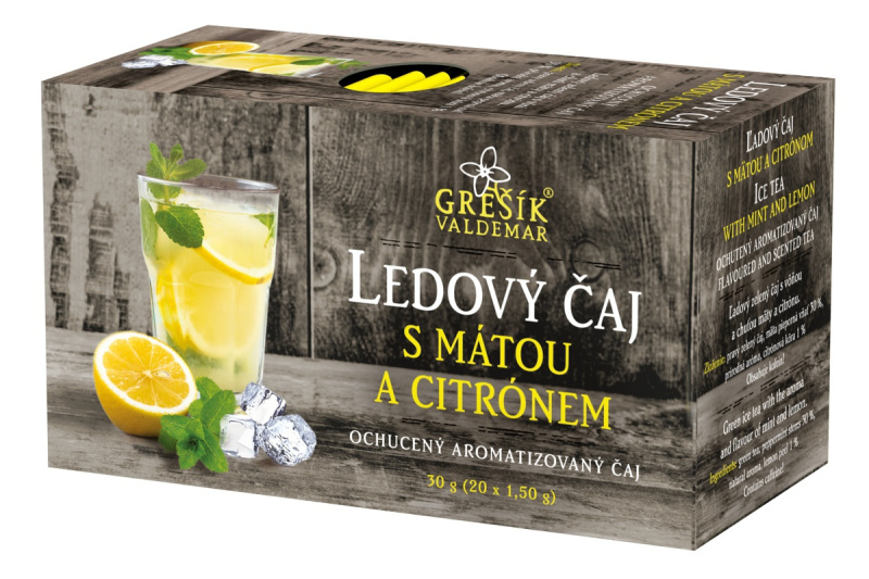 Valdemar Grešík - Natura s.r.o. Ledový čaj s mátou a citrónem 20 n.s. přebal GREŠÍK