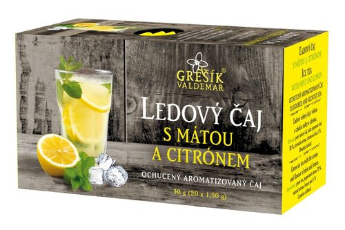 Valdemar Grešík - Natura s.r.o. Ledový čaj s mátou a citrónem 20 n.s. přebal GREŠÍK