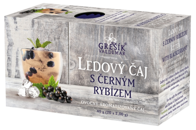 Valdemar Grešík - Natura s.r.o. Grešík Ledový čaj s černým rybízem 20 x 2,0 g