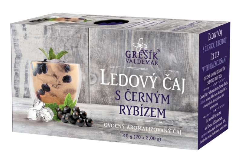 Valdemar Grešík - Natura s.r.o. Grešík Ledový čaj s černým rybízem 20 x 2,0 g