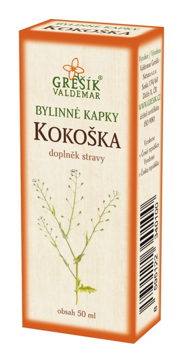 Valdemar Grešík - Natura s.r.o. Grešík Kokoška kapky 50 ml