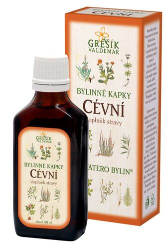 Valdemar Grešík - Natura s.r.o. Cévní kapky 50 ml GREŠÍK-Z-40% líh, Devatero bylin kapky