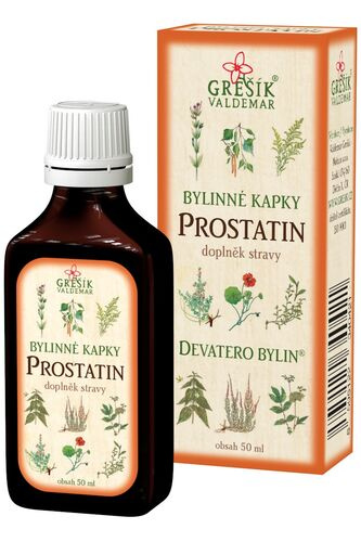 Valdemar Grešík - Natura s.r.o. Prostatin kapky 50 ml GREŠÍK-Z-35% líh, Devatero bylin kapky
