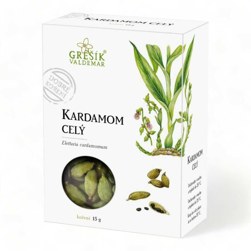 Valdemar Grešík - Natura s.r.o. Kardamom celý 15 g GREŠÍK Dobré koření