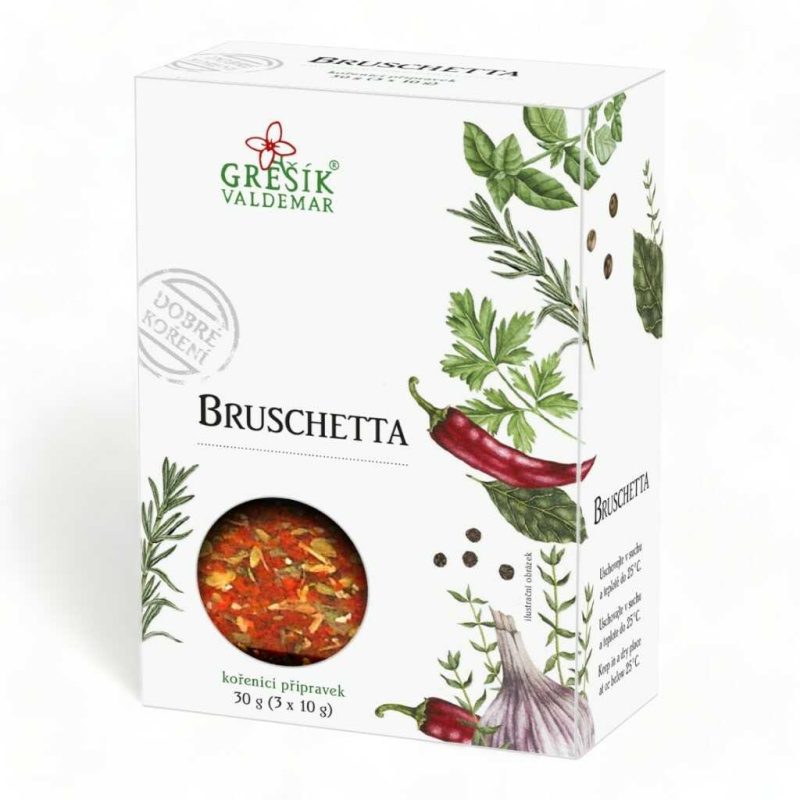 Valdemar Grešík - Natura s.r.o. Bruschetta 30 g GREŠÍK Dobré koření