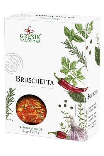 Valdemar Grešík - Natura s.r.o. Bruschetta 30 g GREŠÍK Dobré koření
