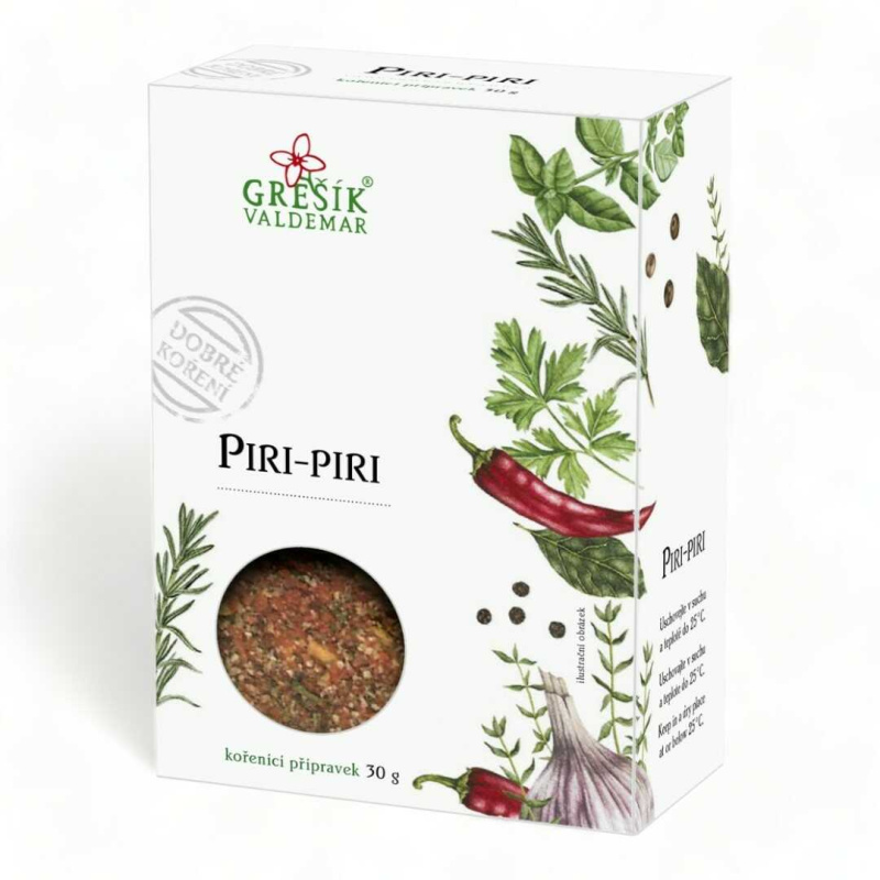 Valdemar Grešík - Natura s.r.o. Piri-Piri 30 g GREŠÍK Dobré koření