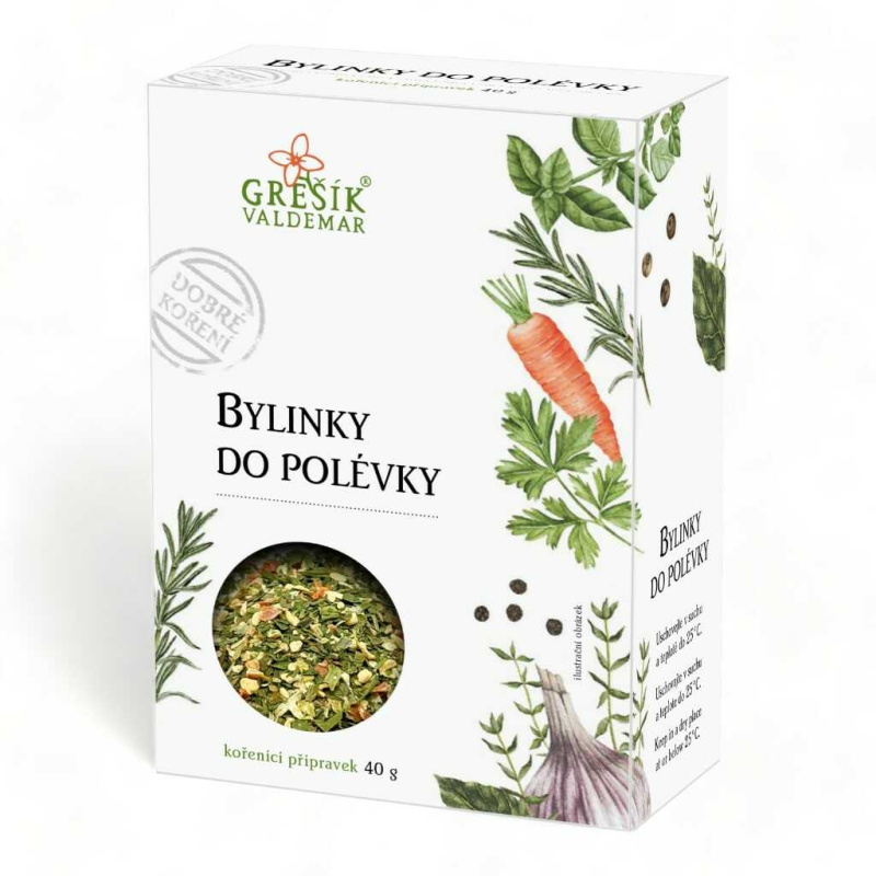 Valdemar Grešík - Natura s.r.o. Bylinky do polévky 40 g GREŠÍK Dobré koření