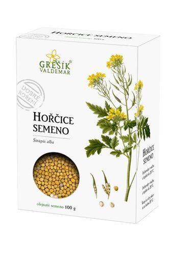 Valdemar Grešík - Natura s.r.o. Hořčice semeno 100 g GREŠÍK Dobré koření