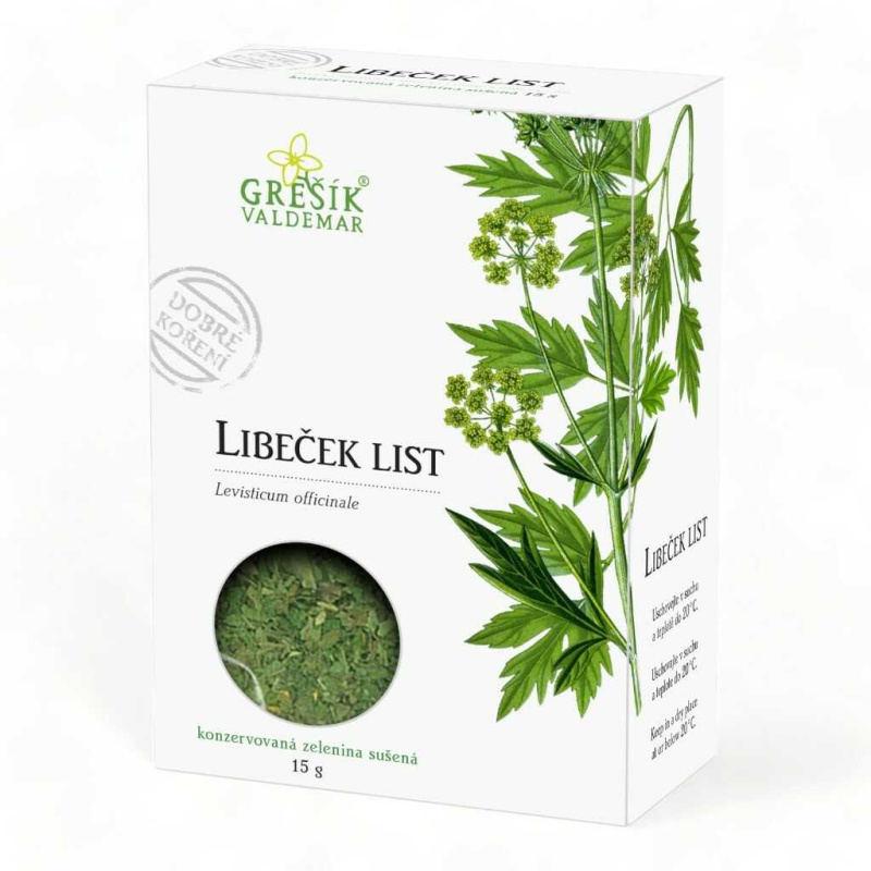 Valdemar Grešík - Natura s.r.o. Libeček list 15 g GREŠÍK Dobré koření
