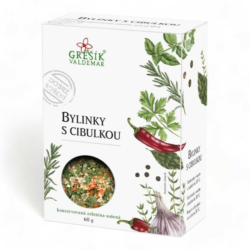 Valdemar Grešík - Natura s.r.o. Bylinky s cibulkou 60 g GREŠÍK Dobré koření