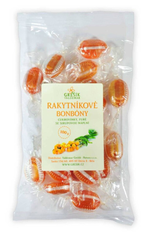 GREŠÍK Rakytníkové bonbóny 100 g