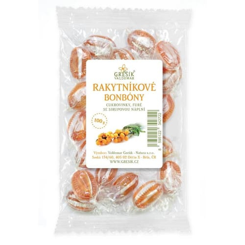 GREŠÍK Rakytníkové bonbóny 100 g