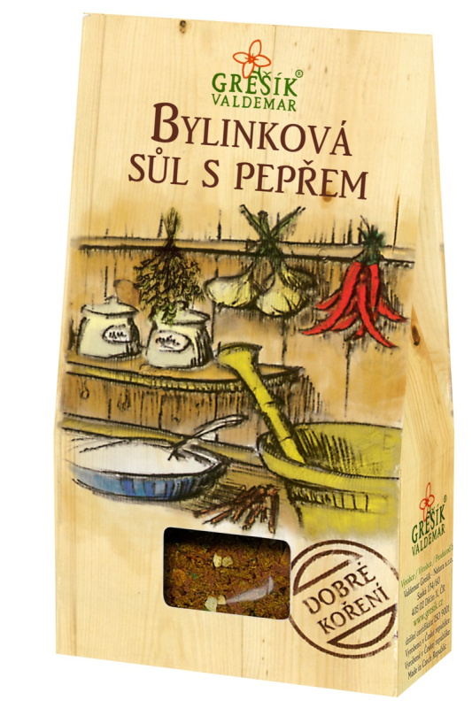 Valdemar Grešík - Natura s.r.o. Grešík Bylinková sůl s pepřem 40 g