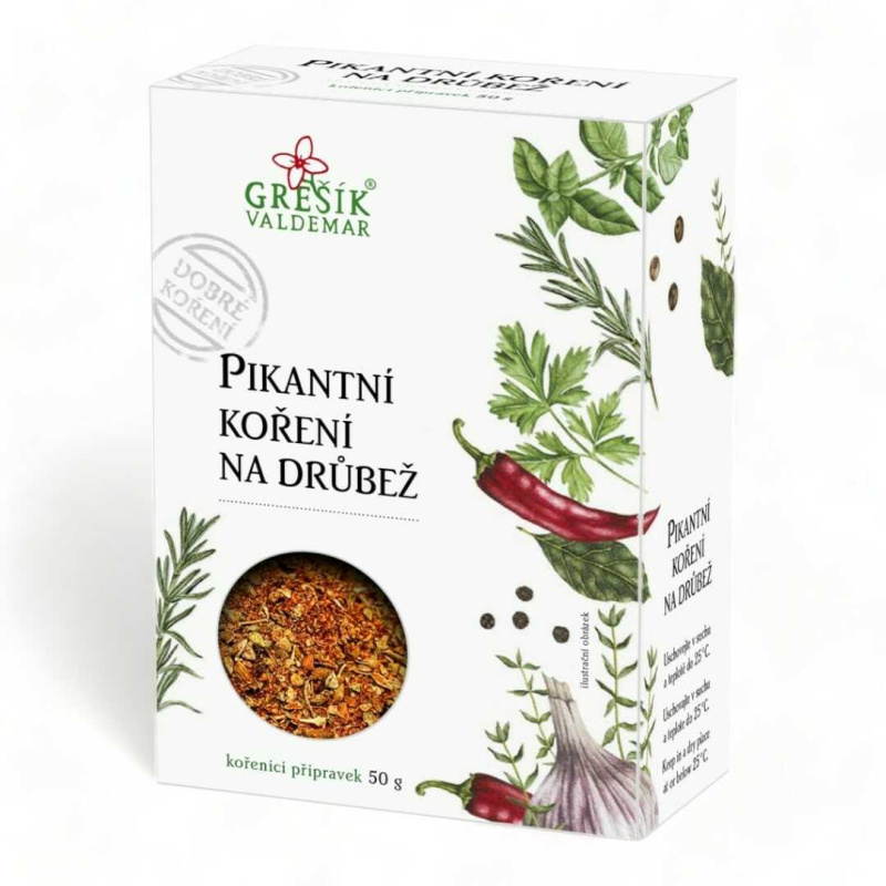Valdemar Grešík - Natura s.r.o. Grešík Pikantní koření na drůbež 50 g