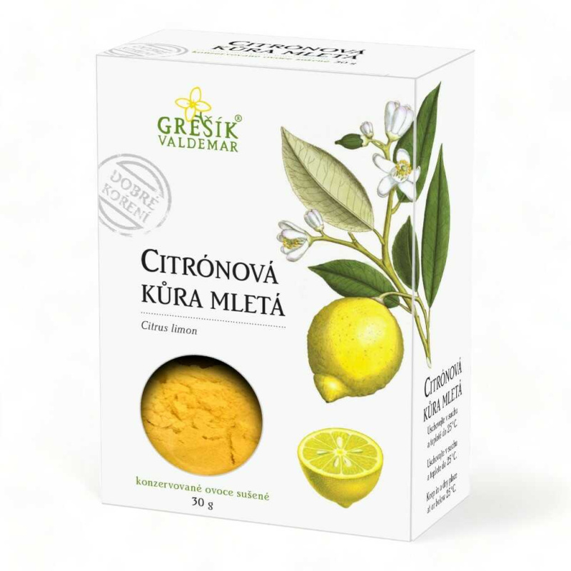 Valdemar Grešík - Natura s.r.o. Grešík Citrónová kůra mletá 30 g