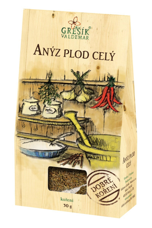 Valdemar Grešík - Natura s.r.o. Grešík Anýz plod celý 30 g