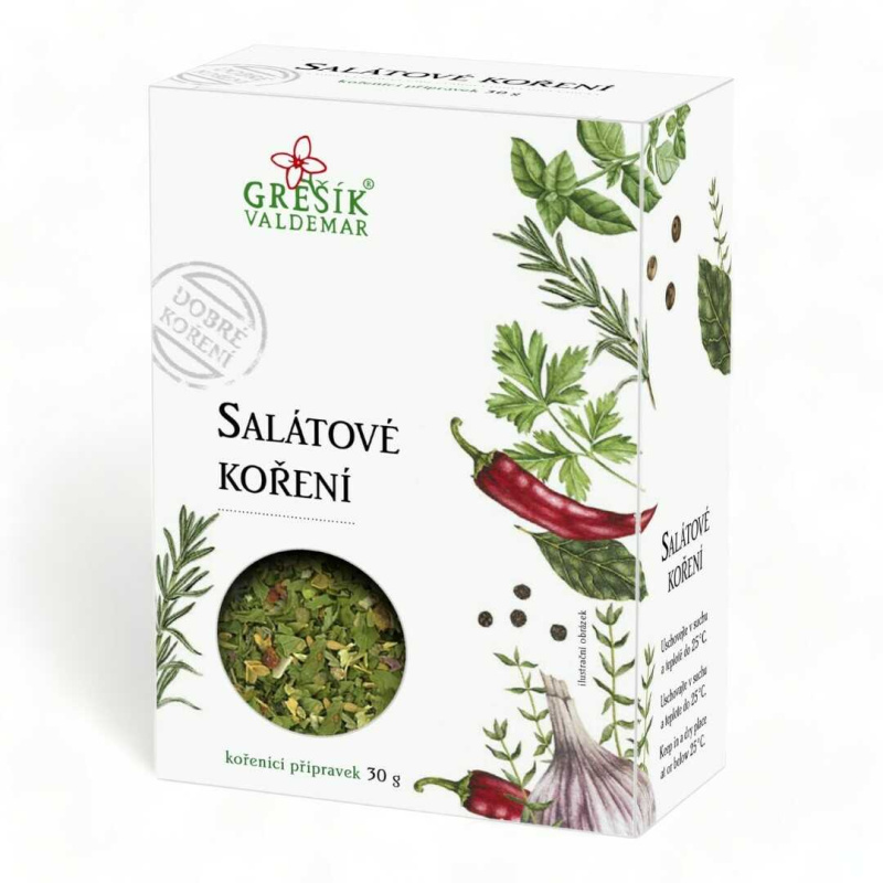 Valdemar Grešík - Natura s.r.o. Salátové koření 30 g GREŠÍK Dobré koření