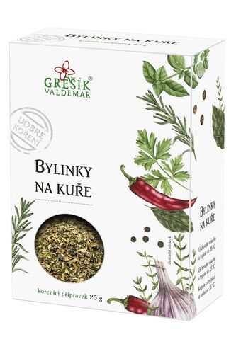 Valdemar Grešík - Natura s.r.o. Bylinky na kuře 25 g GREŠÍK Dobré koření