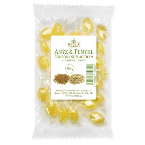 Bonbóny Anýz & Fenykl, se sladidlem