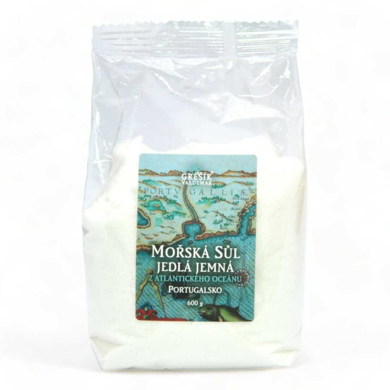 Valdemar Grešík - Natura s.r.o. Sůl Mořská jedlá jemná 600 g GREŠÍK