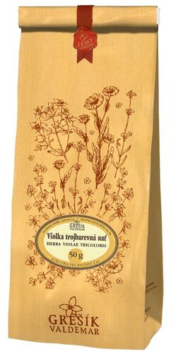 Valdemar Grešík - Natura s.r.o. Violka trojb. nať 50 g GREŠÍK - S1 (maceška)