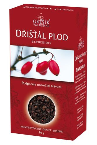 Valdemar Grešík - Natura s.r.o. Dřišťál plod 70 g GREŠÍK Sušené ovoce - J