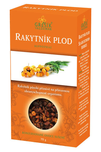 Valdemar Grešík - Natura s.r.o. Rakytník plod 70 g GREŠÍK Sušené ovoce - J