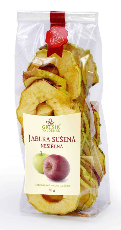Valdemar Grešík - Natura s.r.o. Grešík Jablka sušená nesířená 50 g