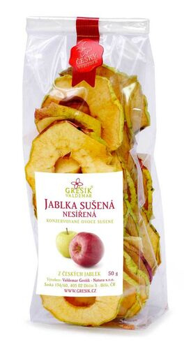 Valdemar Grešík - Natura s.r.o. Grešík Jablka sušená nesířená 50 g