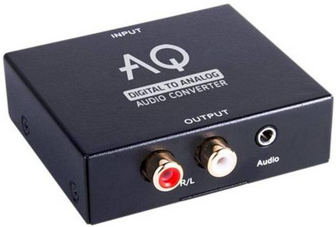 DAC převodník AQ AC01DA / z digitálního na analogový signál / černá Varianta: ivi1