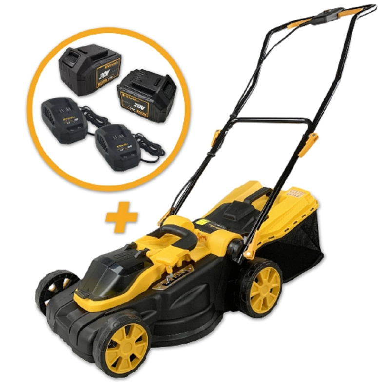 Riwall PRO RALM 3820 20V SET - akumulátorová (2x 4Ah akumulátor a 2x nabíječka)