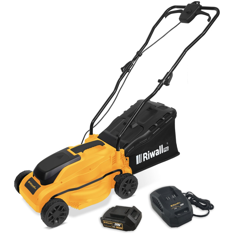 Riwall PRO RALM 3320i 20V SET - akumulátorová sekačka (s 4,0 Ah akumulátorem a nabíječkou)