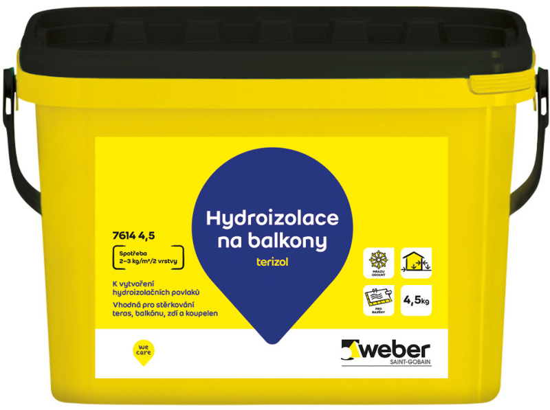 Hmota hydroizolační weber terizol 4,5 kg
