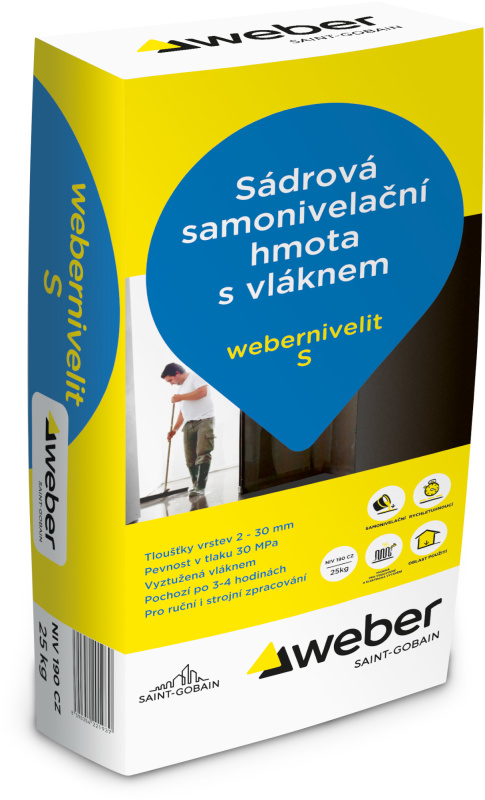 Hmota samonivelační webernivelit S 25 kg